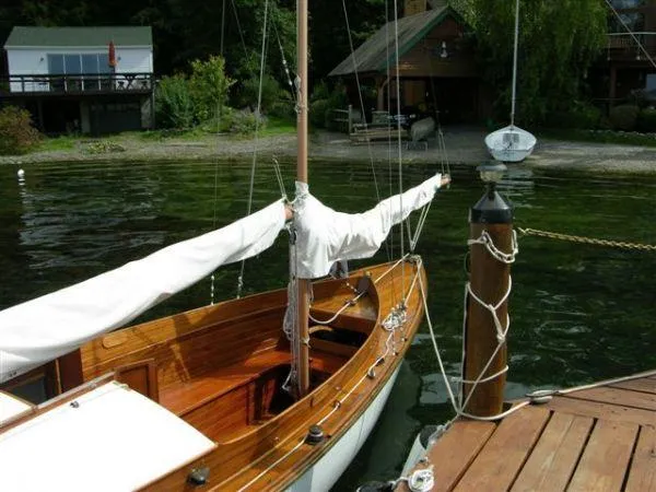 Slide: The Image of Herreshoff Rozinante 28 Canoe Yawl Catch 1969 - 2