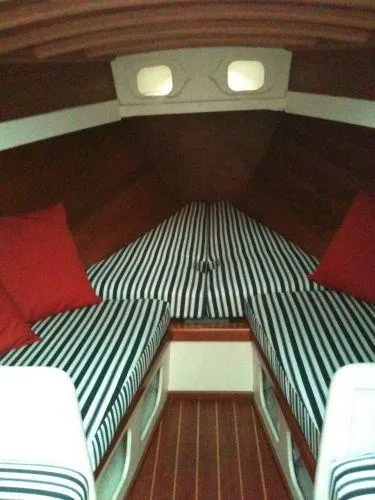 Slide: The Image of Herreshoff Rozinante 28 Canoe Yawl Catch 1969 - 4