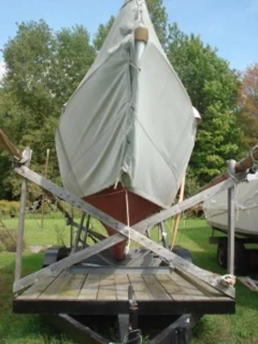Slide: The Image of Herreshoff Rozinante 28 Canoe Yawl Catch 1969 - 7