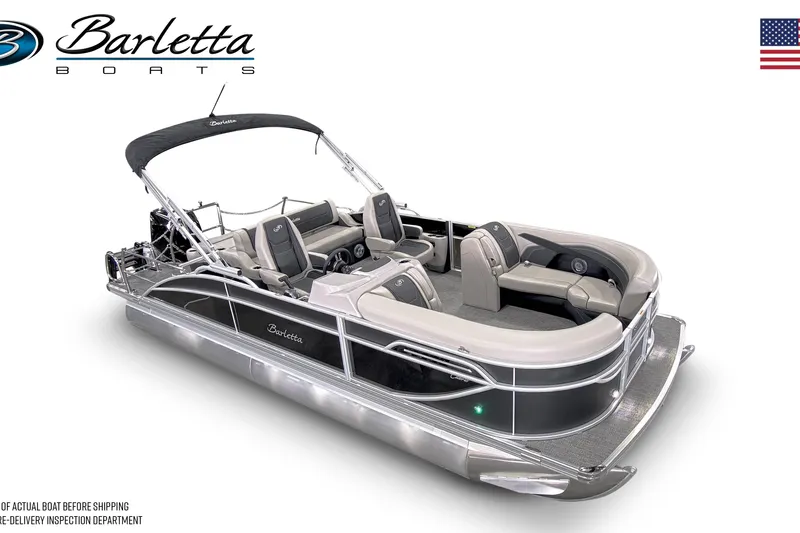 The Image of 2026 Barletta Cabrio 22UC pontoon boat with sleek design and comfortable seating. - 0