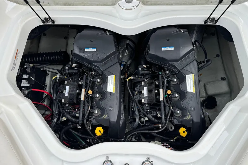 Slide: The Image of Engine compartment of a 2012 Bombardier Sea Doo 210 Challenger boat. - 21