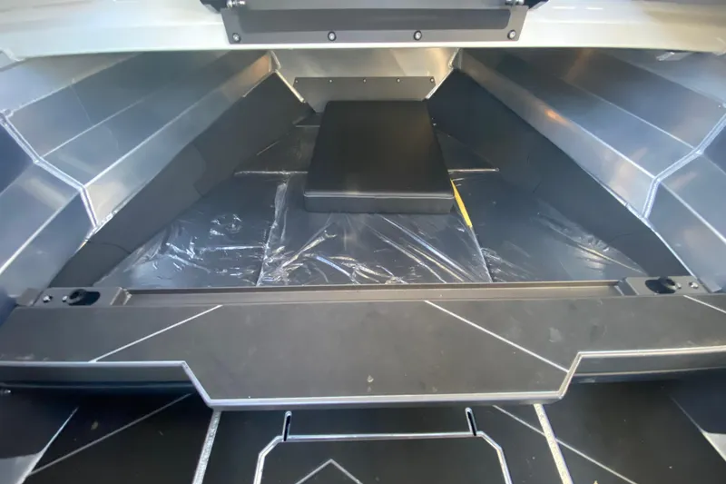 Slide: The Image of Interior view of 2026 Stabicraft 2350 ULTRACAB WT SPORTFISH boat, showcasing storage area. - 8