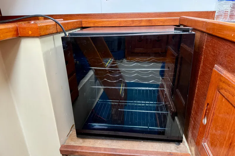 Slide: The Image of Wine cooler installed in a 1982 Catalina 30 sailboat interior. - 16