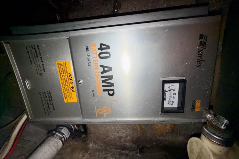 Slide: The Image of 40 AMP battery charger in 1982 Catalina 30 boat, 5000 SP series. - 36
