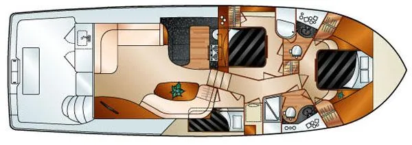 Slide: The Image of Kohler power system in 2004 Silverton 48 Convertible yacht engine room. - 31