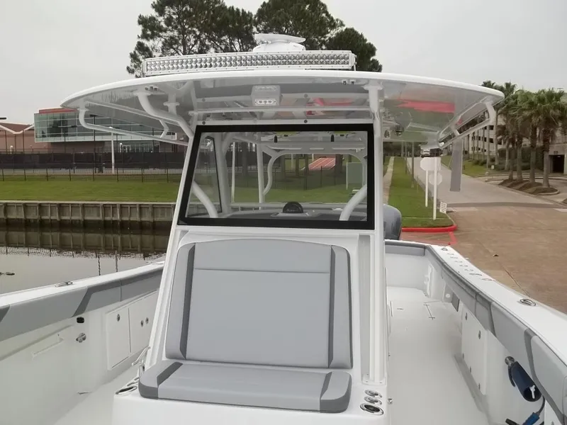 Slide: The Image of 2018 Yellowfin 39 Offshore boat at dock. - 11