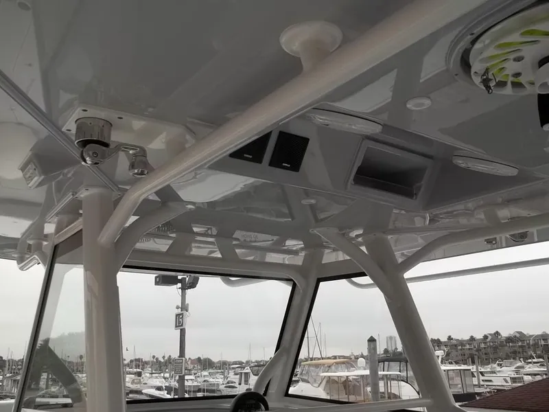 Slide: The Image of Interior view of a 2018 Yellowfin 39 Offshore boat. - 13