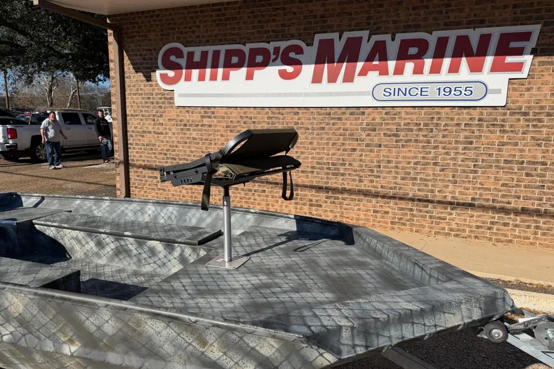 Slide: The Image of 2025 WeldBilt 1448 boat displayed at Shipp's Marine, established 1955. - 7