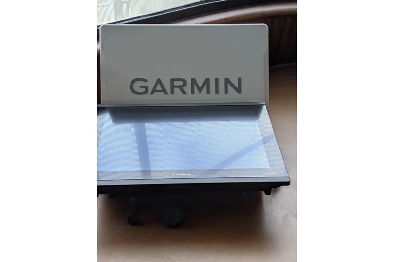 Slide: The Image of Garmin navigation system on 1984 Hatteras 53 Extended Deckhouse Motor Yacht. - 41