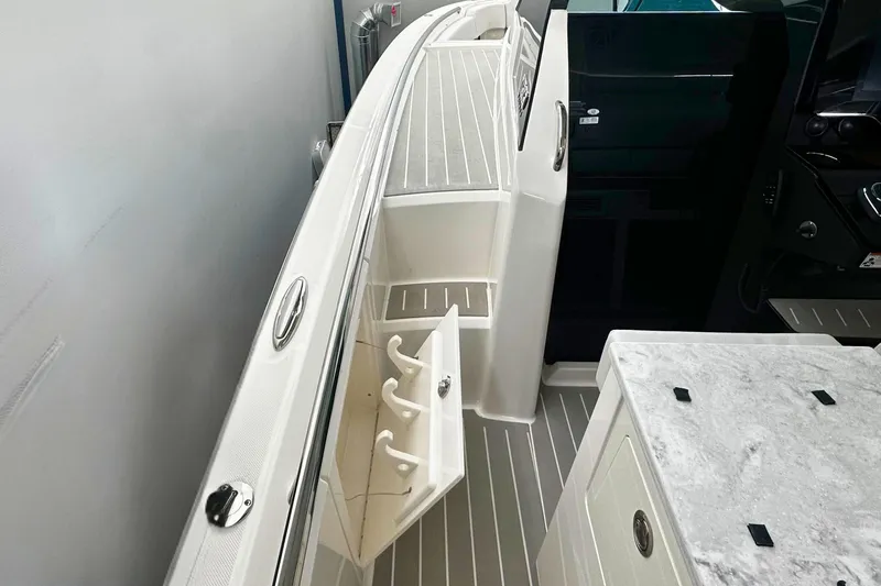 Slide: The Image of 2026 Tiara Yachts 39 LS interior with sleek design and modern amenities. - 32