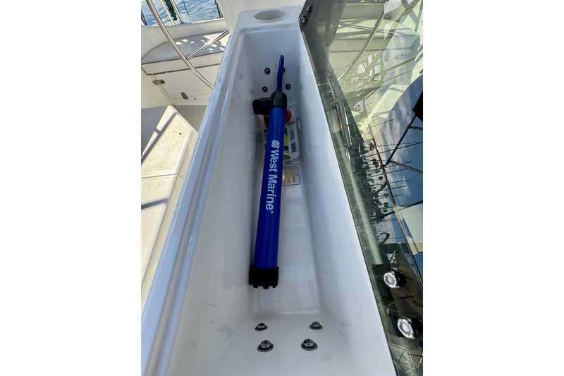 Slide: The Image of Storage compartment on 2005 Catalina 42 MkII sailboat with West Marine pump. - 16