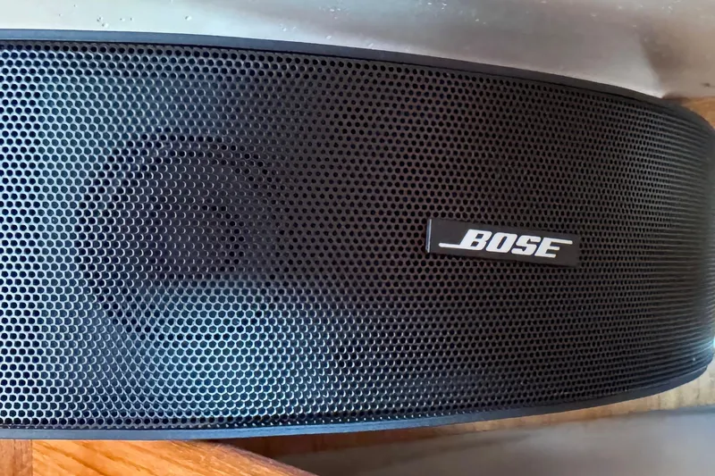 Slide: The Image of Bose speaker with black grille on Catalina 42 MkII, 2005 model. - 60