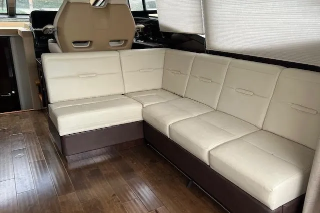 Slide: The Image of Interior of 2017 Sea Ray Sundancer 400 with audio system. - 20