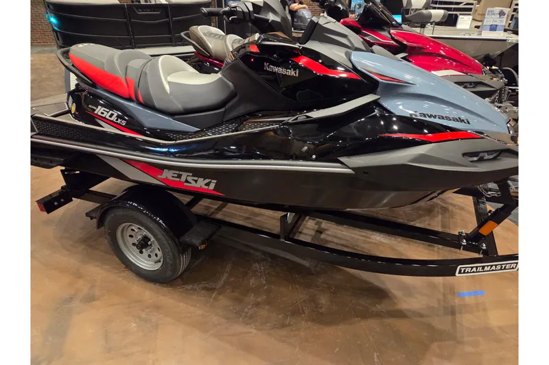 The Image of 2026 Kawasaki ULTRA 160LX-S Jet Ski on display, featuring sleek design and vibrant colors. - 1