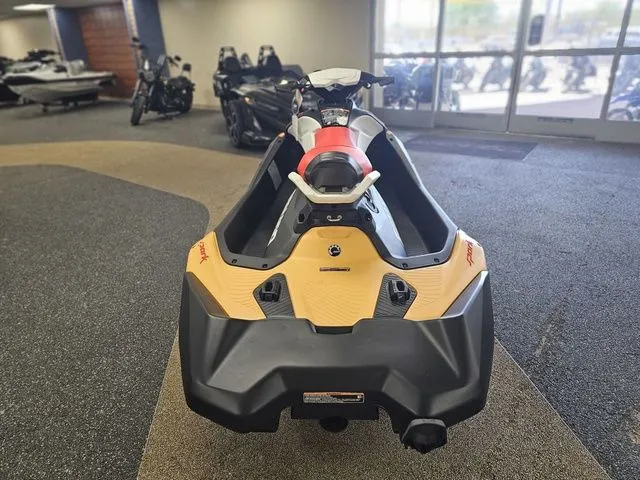 Slide: The Image of 2026 Sea-Doo Spark for 3 in showroom, rear view. - 7