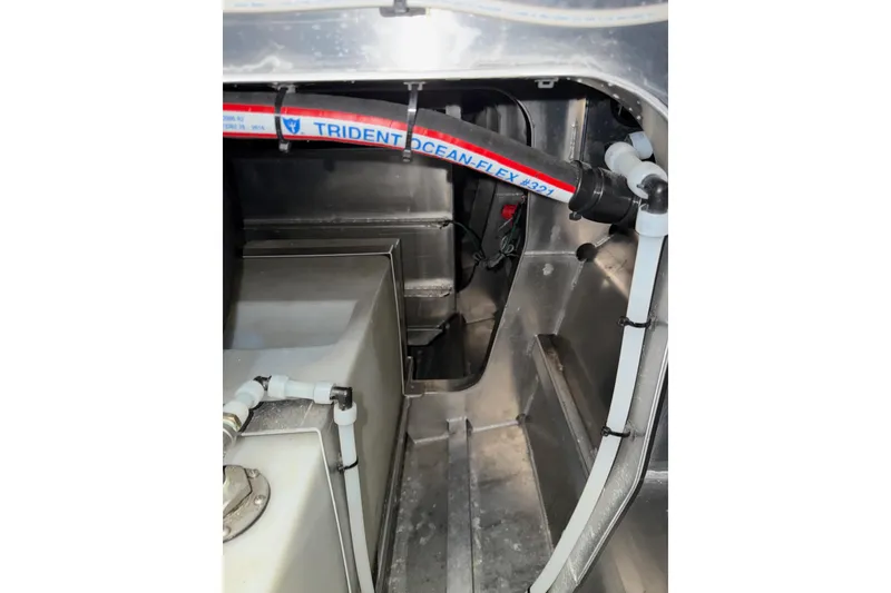 Slide: The Image of Control panel of a 2020 Armstrong Marine 35 boat with bilge pump and alarm system. - 69