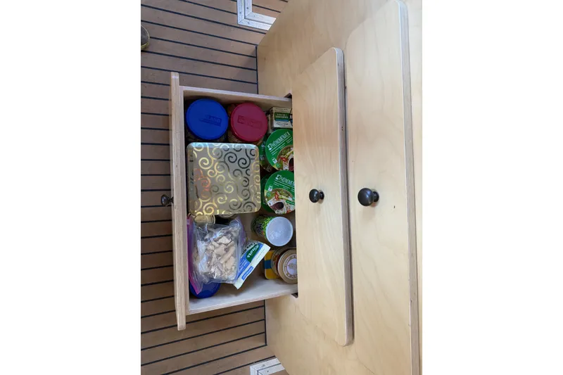 Slide: The Image of Bow deck of 2020 Armstrong Marine 35 with anchor chain and winch. - 88