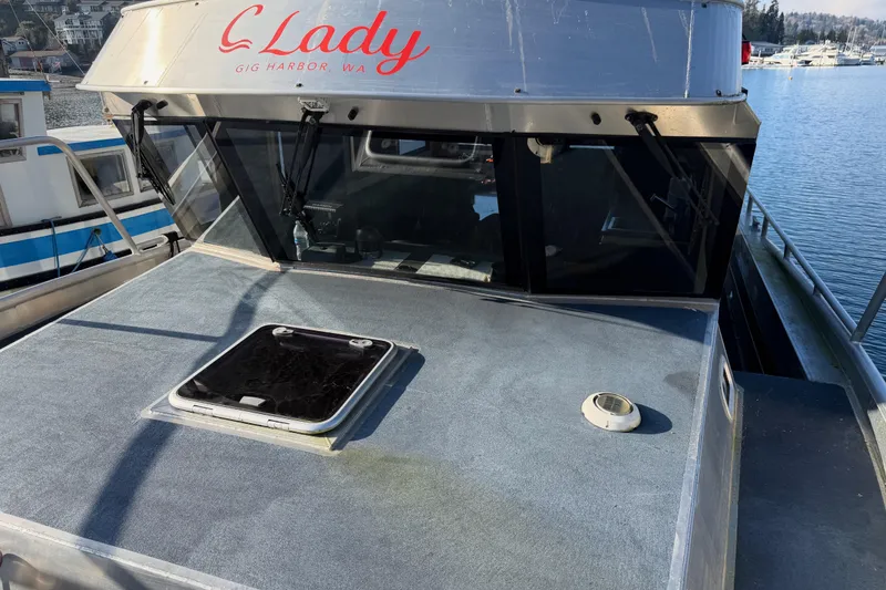 Slide: The Image of Engine compartment of 2020 Armstrong Marine 35, showcasing wiring and components. - 96