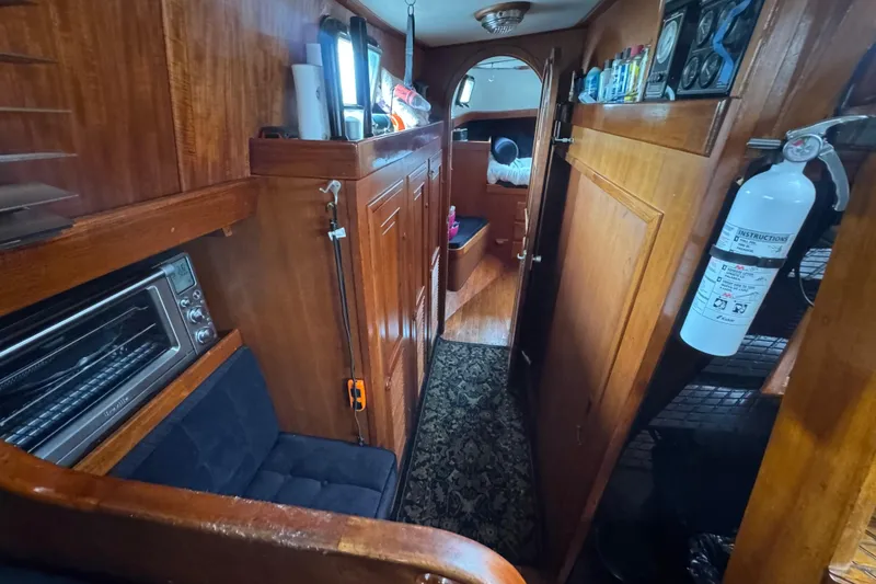 Slide: The Image of Control panel of a 1978 Robert Perry 47 sailboat with autopilot system. - 20