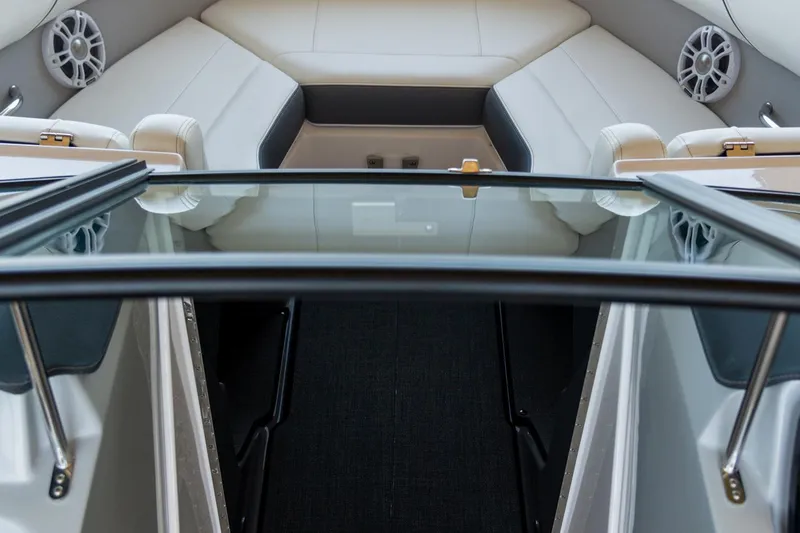 Slide: The Image of Manufacturer Provided Image: 2022 Regal LS2 boat interior with seating and speakers. - 10