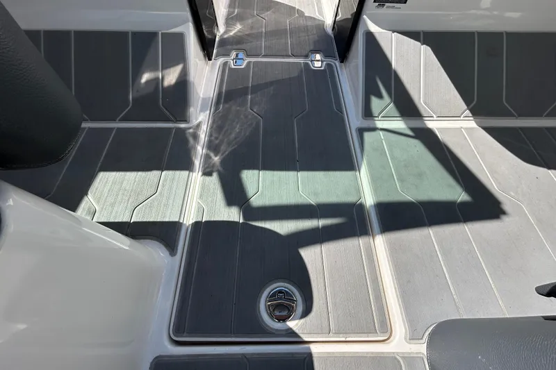 Slide: The Image of 2022 Regal LS2 boat interior flooring with sleek, modern design and durable materials. - 91