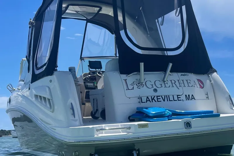 Slide: The Image of 2006 Sea Ray Sundancer 260 boat named Loggerhead, docked in Lakeville, MA. - 27
