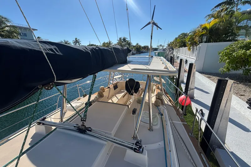 Slide: The Image of Stainless steel double sink on 1989 Island Packet 38 yacht. - 5