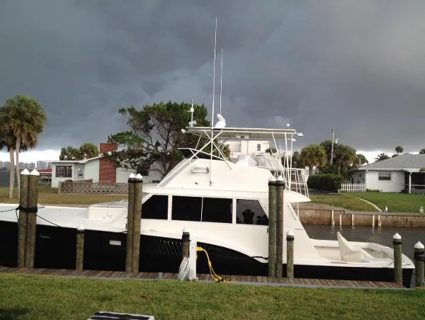 Slide: The Image of Hatteras Convertible Sportfish- Will trade for big Center Console 1975 - 2