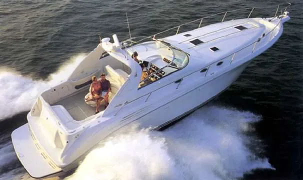 Slide: The Image of Sea Ray 450 Sundancer w/420hp Cats 1998 - 0