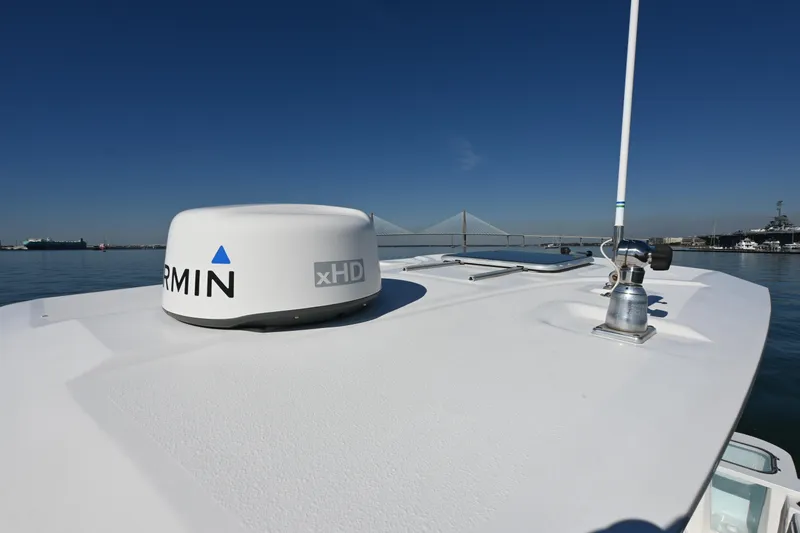 Slide: The Image of 2020 Sea Fox 288 Commander boat with Garmin xHD radar on calm water. - 20