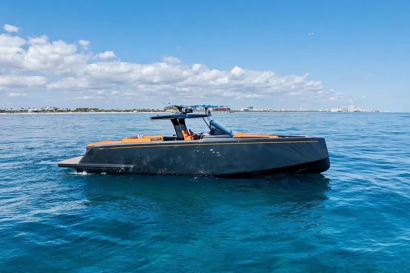 Slide: The Image of Storage compartment of 2023 Pardo Yachts 50, featuring ropes and equipment. - 16