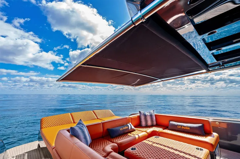 Slide: The Image of Control panel of 2023 Pardo Yachts 50, featuring Kohler Power Systems and Climar controls. - 36