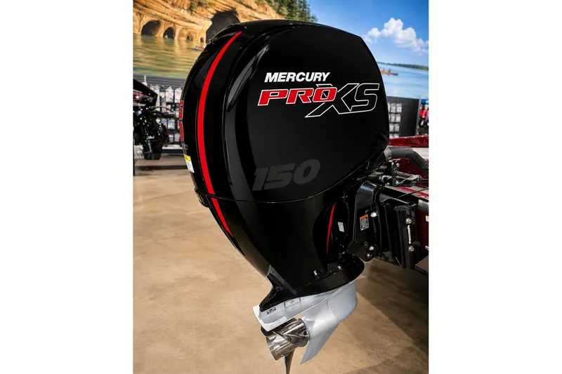 Slide: The Image of Mercury Pro XS 150 outboard motor on 2026 Ranger Z185 boat. - 4