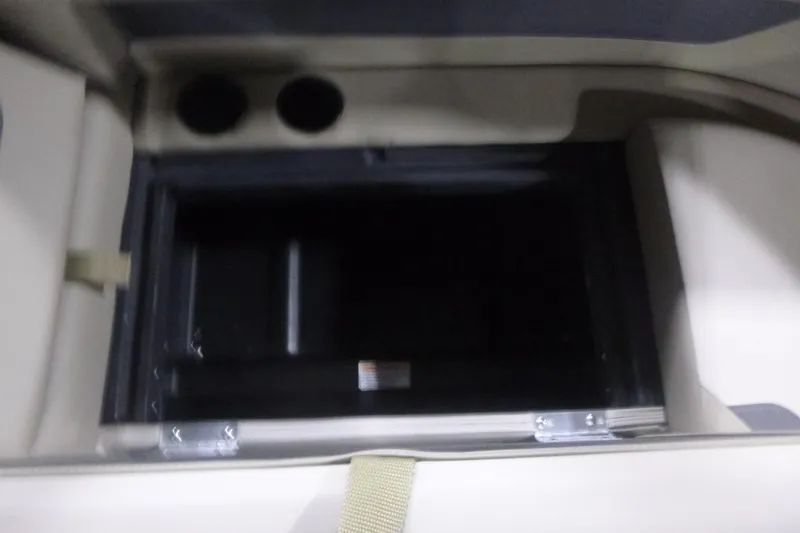 Slide: The Image of Storage compartment in 2026 Premier 220 Sunscape RF boat interior. - 20