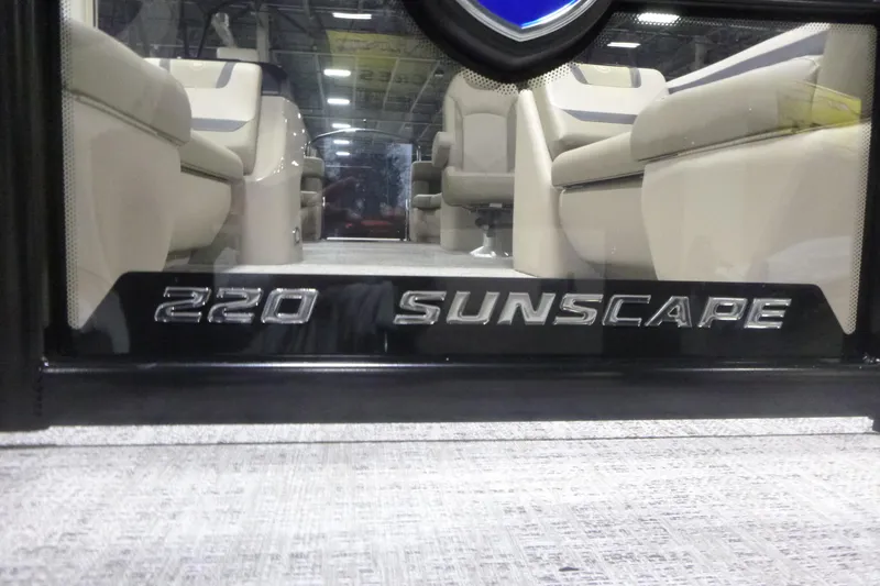 Slide: The Image of 2026 Premier 220 Sunscape RF interior with luxurious seating and sleek design. - 24