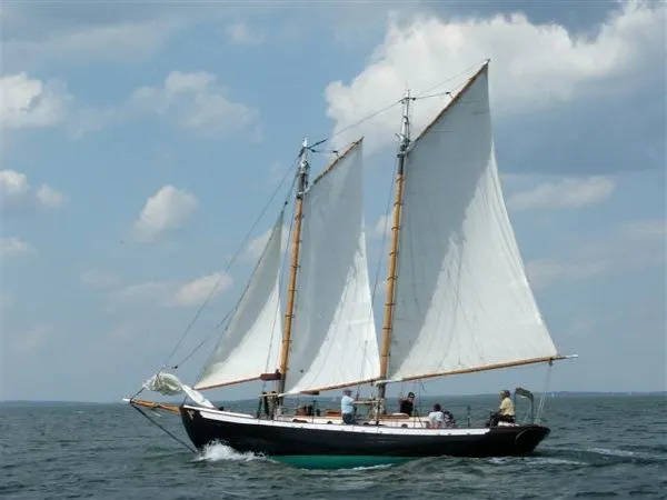 Slide: The Image of George Stadel Schooner built by Atlantic Boat Works 1975 - 0