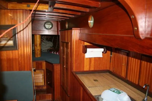 Slide: The Image of George Stadel Schooner built by Atlantic Boat Works 1975 - 4