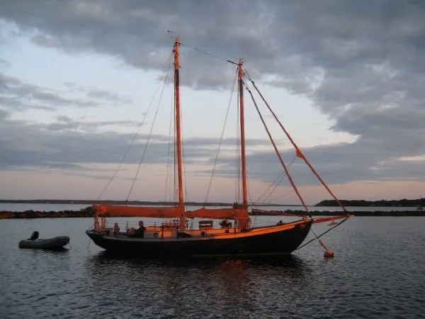 Slide: The Image of George Stadel Schooner built by Atlantic Boat Works 1975 - 5