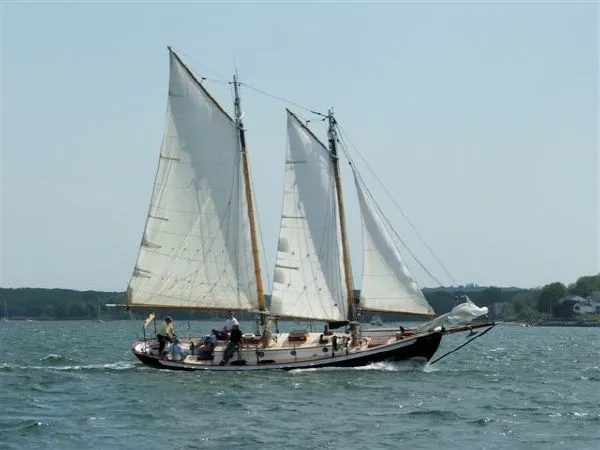 Slide: The Image of George Stadel Schooner built by Atlantic Boat Works 1975 - 7