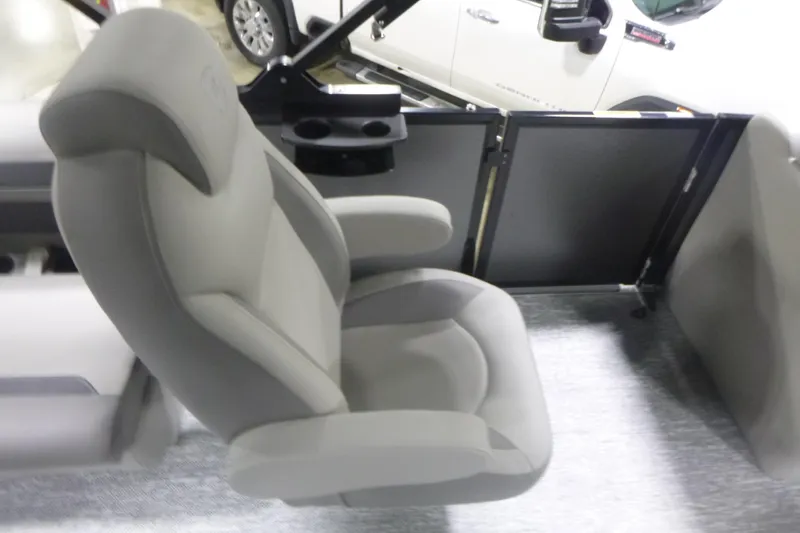 Slide: The Image of Premier 200 Sunscape RF 2026 boat interior with comfortable seating and cup holders. - 15
