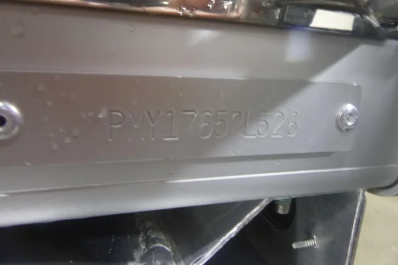 Slide: The Image of Hull identification number on 2026 Premier 200 Sunscape RF boat. - 22