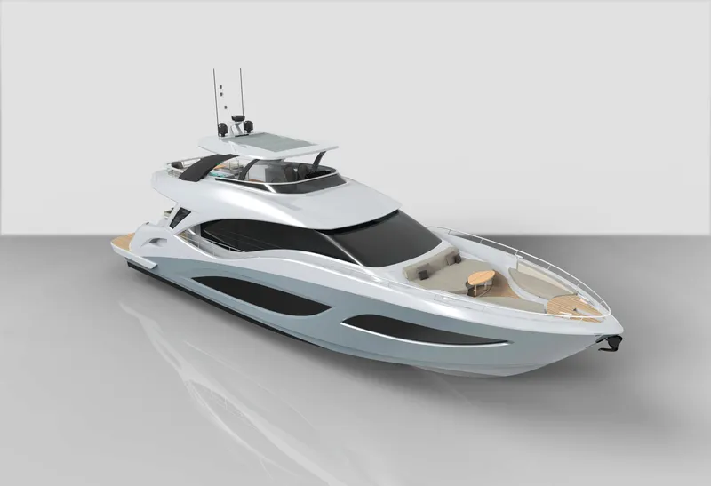 The Image of 2025 Aquitalia 78 Fly luxury yacht with sleek design and modern features. - 0