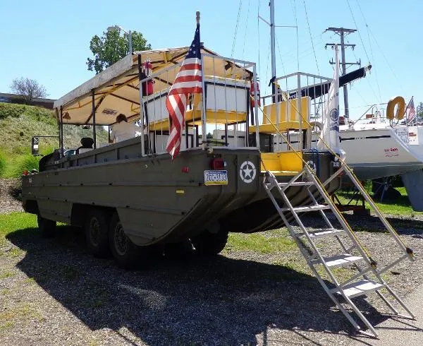 Slide: The Image of GMC DUKW Military Amphibious Vehicle 1945 - 8