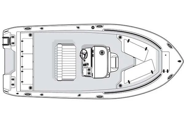 Slide: The Image of 2015 Sea Hunt Ultra 225 boat on trailer in a backyard setting. - 11
