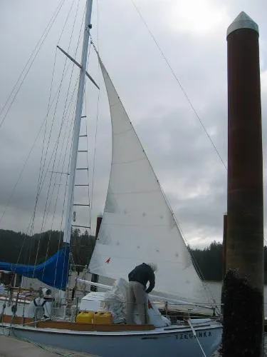 Slide: The Image of George Buehler Coastal Cruiser Elmer Atkin sailboat 1988 - 1