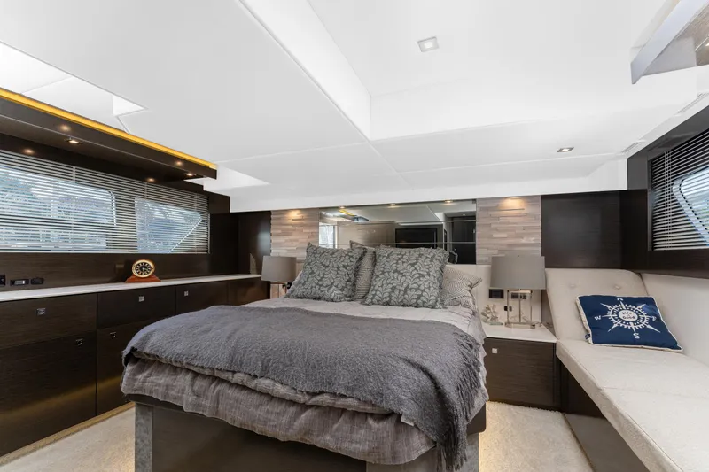 Slide: The Image of Luxurious bedroom interior of 2018 Cruisers Yachts 50 Cantius with modern decor. - 5