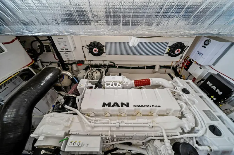 Slide: The Image of Engine room of 2021 Viking 46 Billfish with MAN Common Rail engine. - 69