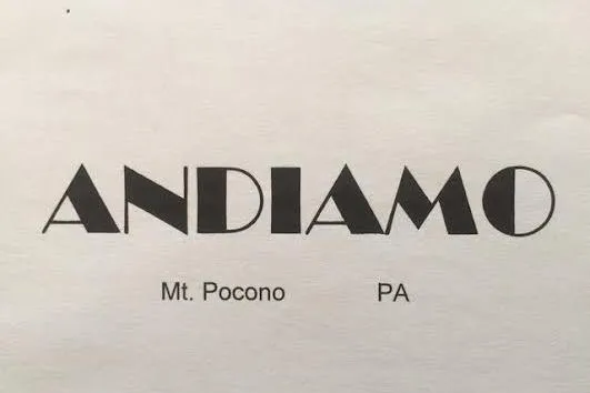 Slide: The Image of "ANDIAMO" text with "Mt. Pocono, PA" below; Chris Craft Corsair Heritage 2006. - 45