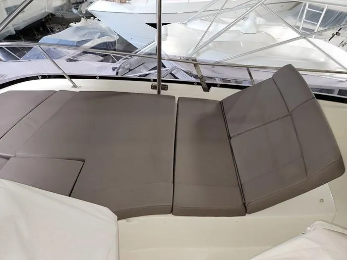 Slide: The Image of Sunbed on a 2016 Prestige 560 yacht. - 19