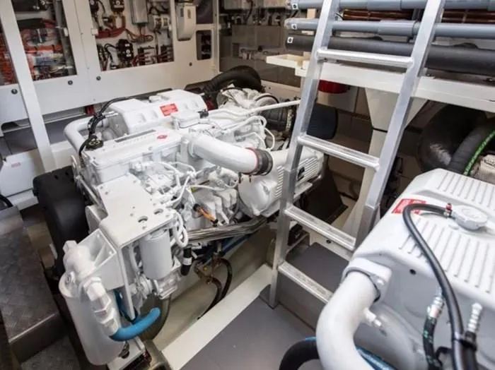 Slide: The Image of Engine room of a 2016 Prestige 560 yacht. - 40